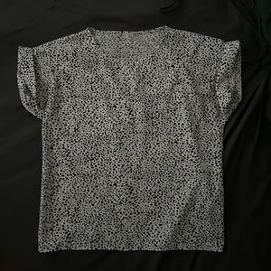 Cheetah print style blouse